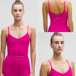 Lululemon Align Cropped Cami Tank Top *Light Support, A/B Cup! Ripened Raspberry